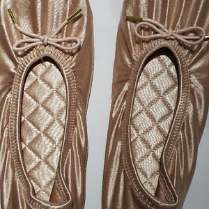 Satin Pink  Quilted Women's Slippers